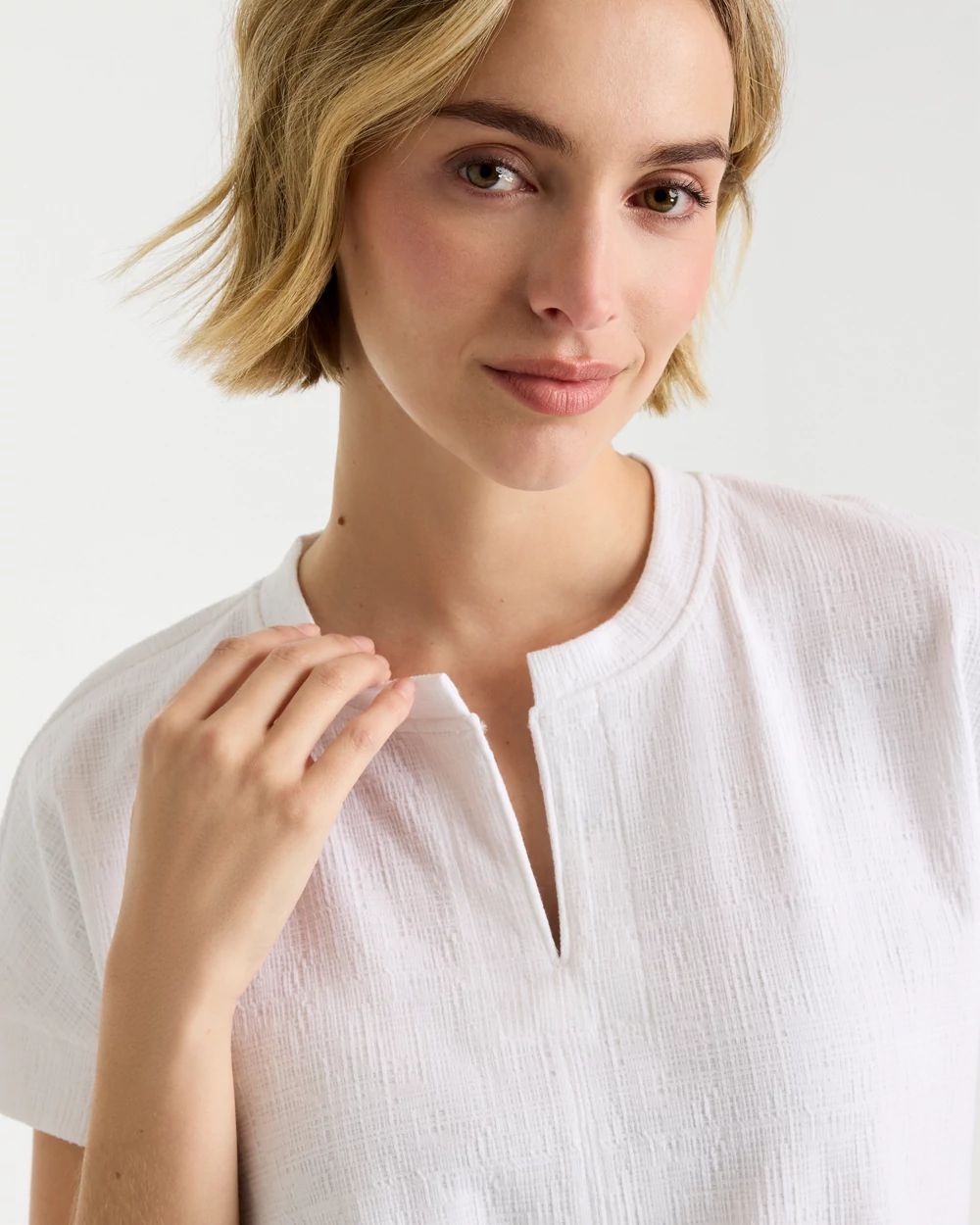 ysk6119 Zenergy® Crosshatch Knit Top | Chico's